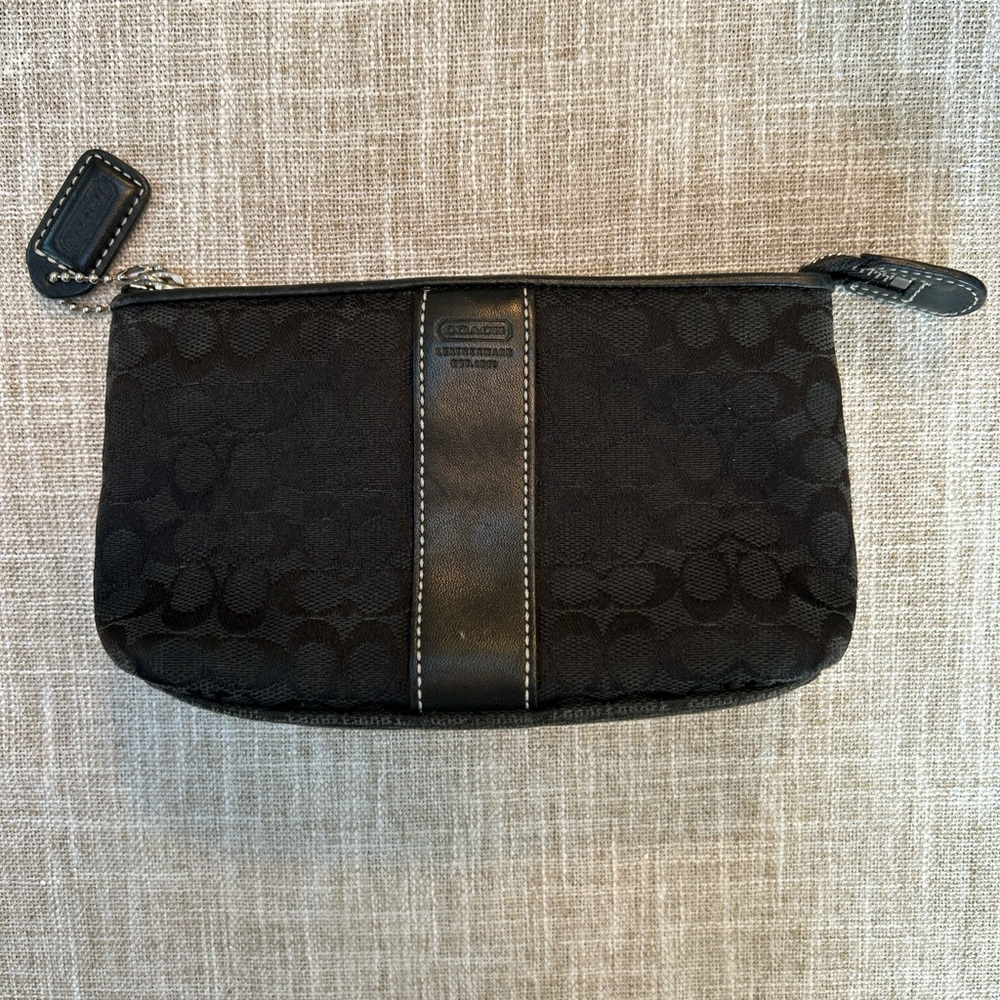 Coach Black and Gray Mini Bag